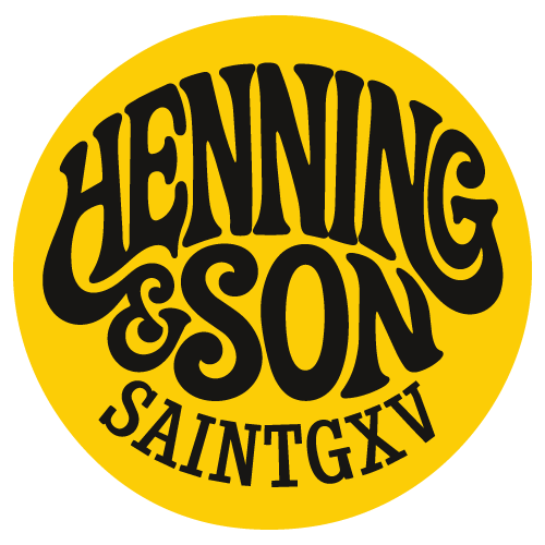 Logo henningnson rond fond jaune
