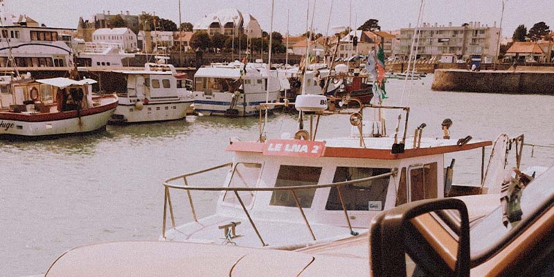 Bateaux de pêche à Port la Vie à Saint Gilles Croix de Vie
